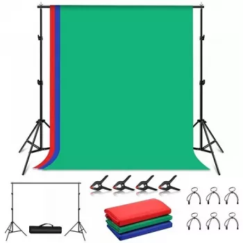 PULUZ Set de fondo y soporte fotográfico 2x2m, RGB