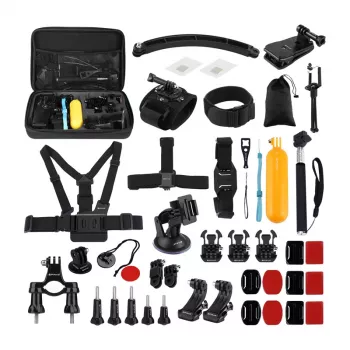 PULUZ PKT39 Set de 50 accesorios para cámaras deportivas