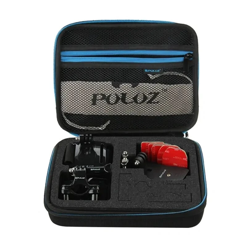PULUZ Estuche de viaje impermeable para cámaras de acción y accesorios, 23 x 17 x 7 cm