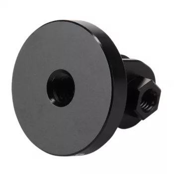 PULUZ PU145B Adaptador de soporte para cámara de acción de aleación de aluminio CNC con rosca de trípode de 1/4 de pulgada, negro
