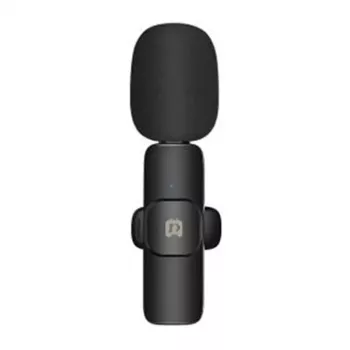 PULUZ PU3082B Micrófono lavalier inalámbrico con receptor USB-C, 2,4 GHz, omnidireccional, 20 m de alcance, para smartphones y tablets