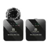 Micrófono lavalier inalámbrico PULUZ PU3153B 1 TX + 1 RX, 2,4 GHz, USB-C, condensador omnidireccional, reducción de ruido, Plug-and-Play para Android y PC