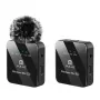 Micrófono lavalier inalámbrico PULUZ PU3153B 1 TX + 1 RX, 2,4 GHz, USB-C, condensador omnidireccional, reducción de ruido, Plug-and-Play para Android y PC