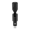 PULUZ PU425 Micrófono lavalier USB-C con cable de 1,5 m, omnidireccional, Plug-and-Play