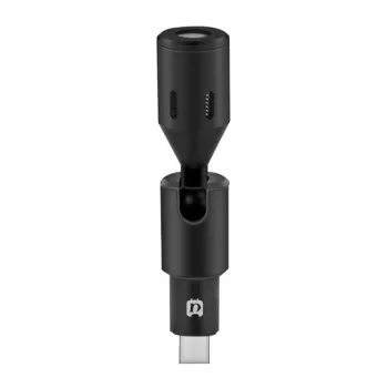PULUZ PU425 Micrófono lavalier USB-C con cable de 1,5 m, omnidireccional, Plug-and-Play