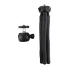 PULUZ PU435 trípode mini octopus flexible y plegable con rótula de 360° y soporte para móvil para smartphones, cámaras compactas, cámaras de acción, cámaras sin espejo pequeñas, carga máx. 1,2 kg, negro