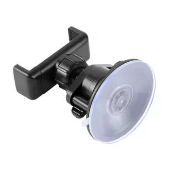PULUZ PU537B Soporte con ventosa para smartphones con giro de 360 grados, soporte universal para coche para salpicadero y parabrisas, negro