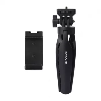 PULUZ PU600B Trípode de mesa (negro) - Trípode compacto con rótula para smartphones y cámaras