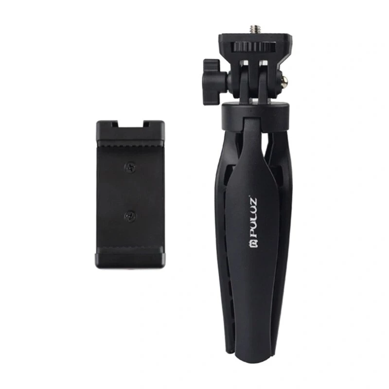 PULUZ PU600B Trípode de mesa (negro) - Trípode compacto con rótula para smartphones y cámaras