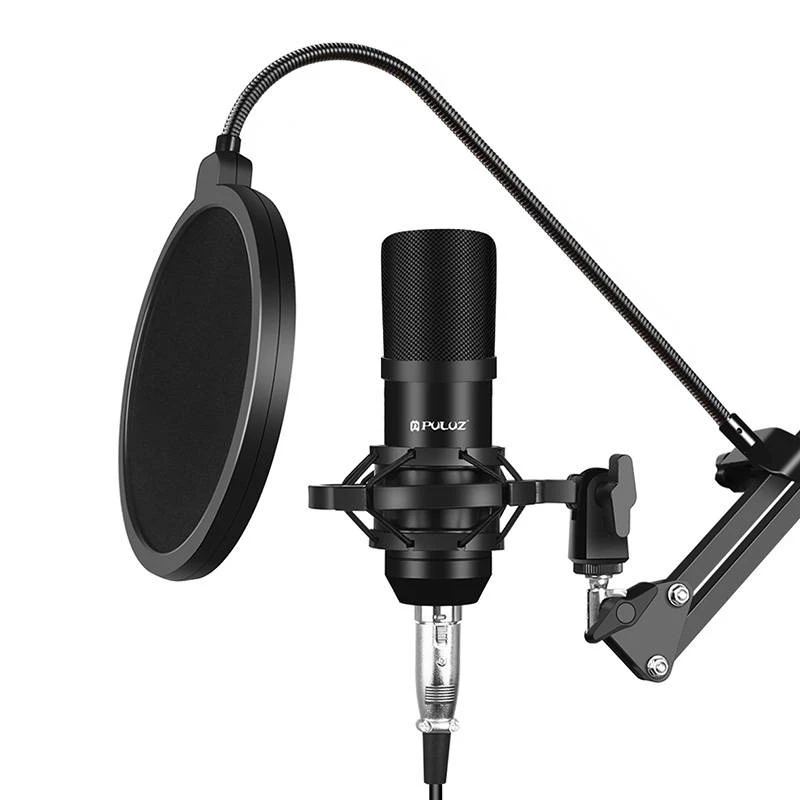 PULUZ PU612B micrófono de condensador para estudio y broadcast
