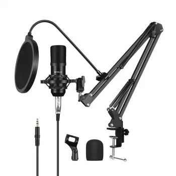 PULUZ PU612B Micrófono de condensador de estudio para broadcast