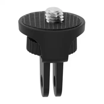 PULUZ PU704B adaptador de montaje ajustable con rosca de 1/4 pulgadas para cámaras de acción (negro)
