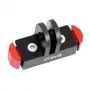 PULUZ PU712R soporte magnético para GoPro HERO13 Black (negro y rojo)