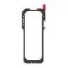 PULUZ PU759B Jaula protectora de aleación de aluminio para cámara de acción Insta360 X5 con roscas de 1/4 de pulgada-20 y zapata en frío