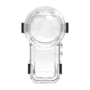 PULUZ PU760T carcasa sumergible (60 m) con soporte de cierre rápido para Insta360 X5 (transparente)
