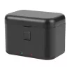 Puluz PU765B funda de carga para Insta360 X5 – cargador de 3 baterías y caja de almacenamiento (negra)