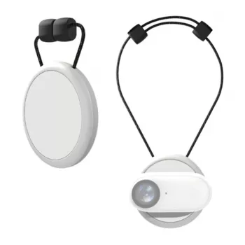 Puluz PU889W Soporte magnético para Insta360 GO 3 / GO 3S (blanco) - soporte seguro para cámara de acción