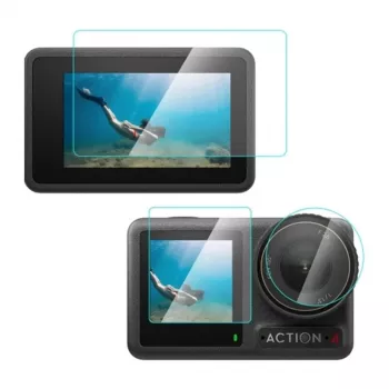 PULUZ protector de pantalla de cristal templado para DJI Osmo Action 4, transparente