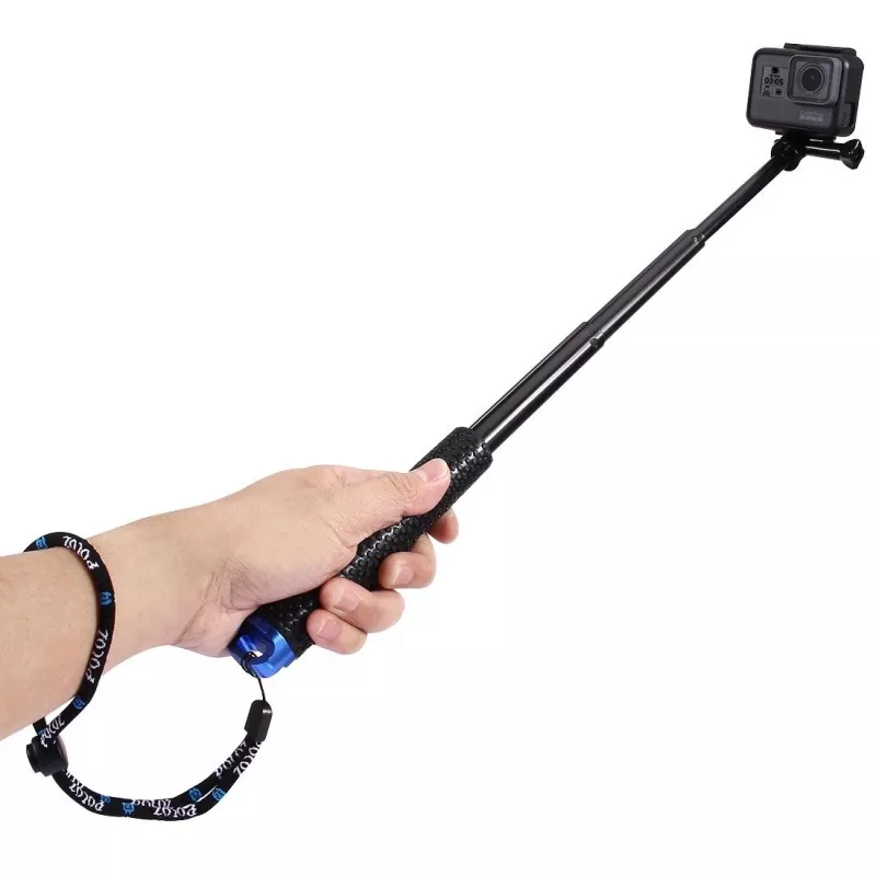 PULUZ Palo selfie para cámaras de acción (DJI, GoPro, Insta360) - Negro