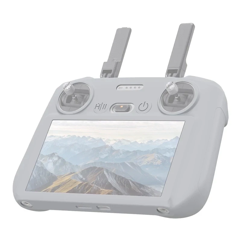 PULUZ Funda protectora de silicona para DJI RC 2 (Gris)