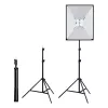 PULUZ Set de estudio softbox 50x70cm, trípode, bombillas LED 4 unidades PU5071EU
