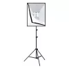 PULUZ Set de estudio softbox 50x70cm, trípode, bombillas LED 4 unidades PU5071EU