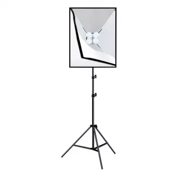 PULUZ Set de estudio softbox 50x70cm, trípode, bombillas LED 4 unidades PU5071EU