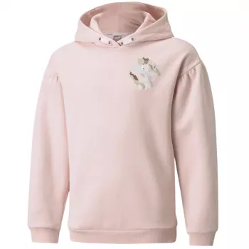 Sudadera con capucha PUMA Alpha Hoodie FL juvenil rosa claro talla 164