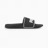 PUMA 384139 01 chanclas para hombre, negro/blanco, talla 40,5