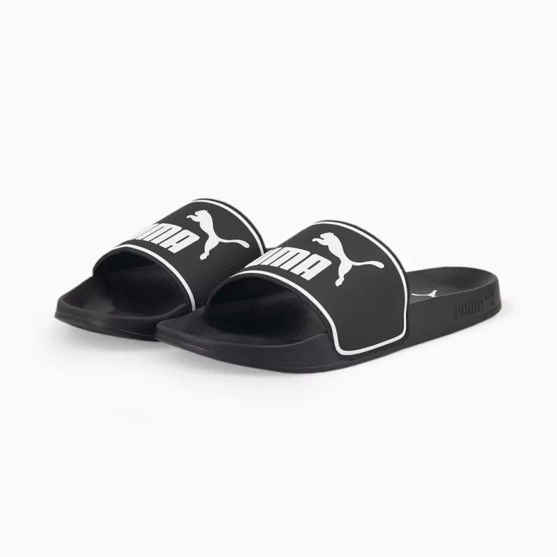 PUMA 384139 01 chanclas para hombre, negro/blanco, talla 38