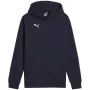 Sudadera con capucha Puma Team Goal Casuals azul marino 140 cm