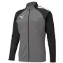 Sudadera de entrenamiento PUMA teamLIGA hombre con media cremallera, Medium Grey Heather/Puma Black, talla S