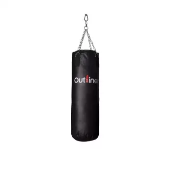 Saco de boxeo SG-1080-15kg - saco de boxeo de 15 kg resistente de piel sintética PU con cadenas de acero y giratorio