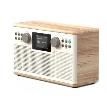 Radio digital PURE ACOUSTICS Pure Classic H6, DAB+/FM/radio por internet, Bluetooth, Cotton White/roble (EU/UK)