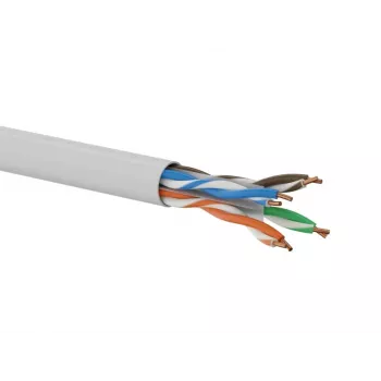 Cable de red Q-LANTEC U/UTP Cat.6A, LSOH, Dca, 4x2x23 AWG, 10 Gb/s, Gris, 500 m