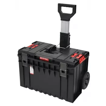 Carro maletín de herramientas Qbrick System ONE - negro/rojo, 50L, IP65, capacidad de carga 100 kg