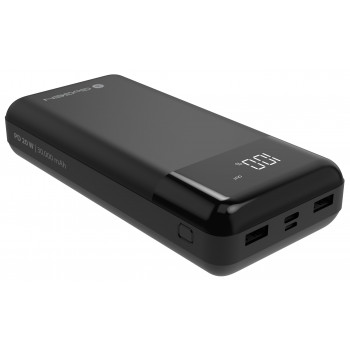 GoGEN PB300001B powerbank, 30000 mAh, USB-C PD 20 W, LCD, negro