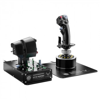Thrustmaster HOTAS WARTHOG MKII Set de joystick de vuelo y doble palanca de gases para PC, 2961073
