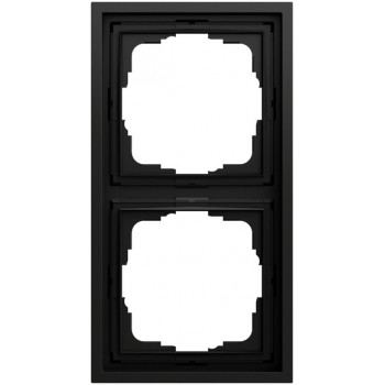Gira F300 021284 marco embellecedor, 2 elementos, System 70, negro mate