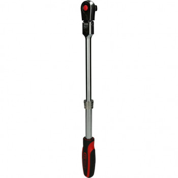 KS Tools SlimPOWER 914.1220 Carraca reversible telescópica articulada, 1/2 pulgadas, 72 dientes, 294–432 mm