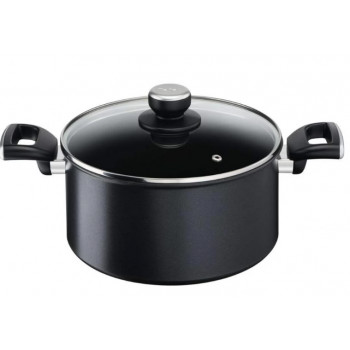 Tefal Unlimited G2554672 Olla con tapa de cristal, 24 cm