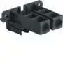 Hager UZ04A1 univers Z doble torre, versión baja, con tornillos