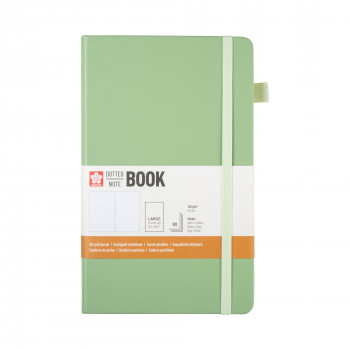 Sakura cuaderno con cuadrícula de puntos, 13 × 21 cm, 80 hojas, 140 g/m², Pale Patina