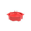 Primo P722 tapa universal de enlucido para cajas empotrables, reutilizable, roja, 65,5 mm