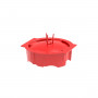 Primo P722 tapa universal de enlucido para cajas empotrables, reutilizable, roja, 65,5 mm