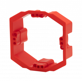 f-tronic 7390152 UI10PA anillo de compensación de enlucido, regulable 10–25 mm, rojo