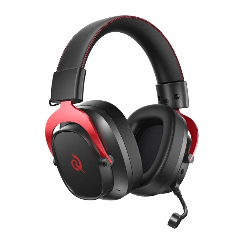 QCY Heroad VT200 Auriculares gaming, negro y rojo