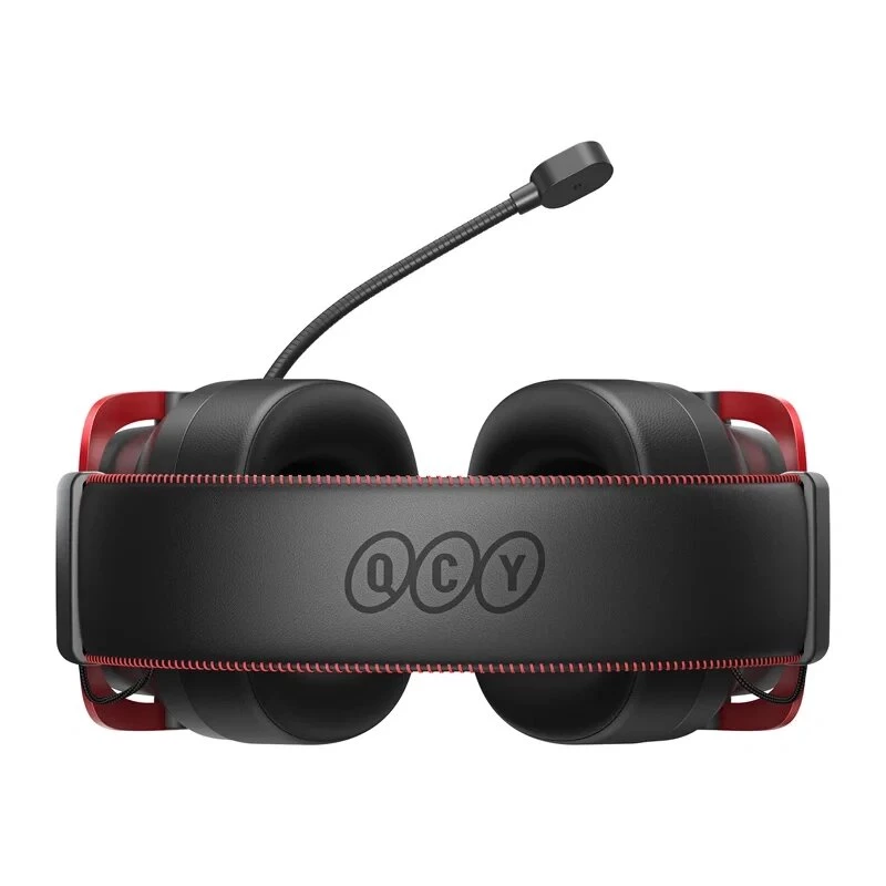 QCY Heroad VT200 Auriculares gaming, negro y rojo