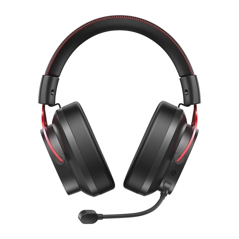 QCY Heroad VT200 Auriculares gaming, negro y rojo
