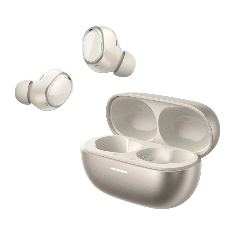 QCY Melobuds A30 auriculares inalámbricos, ANC adaptativo de hasta 60 dB, Bluetooth 6.0, LDAC, Hi-Res Audio, 50 h de reproducción, 8 micrófonos, IPX5, dorados